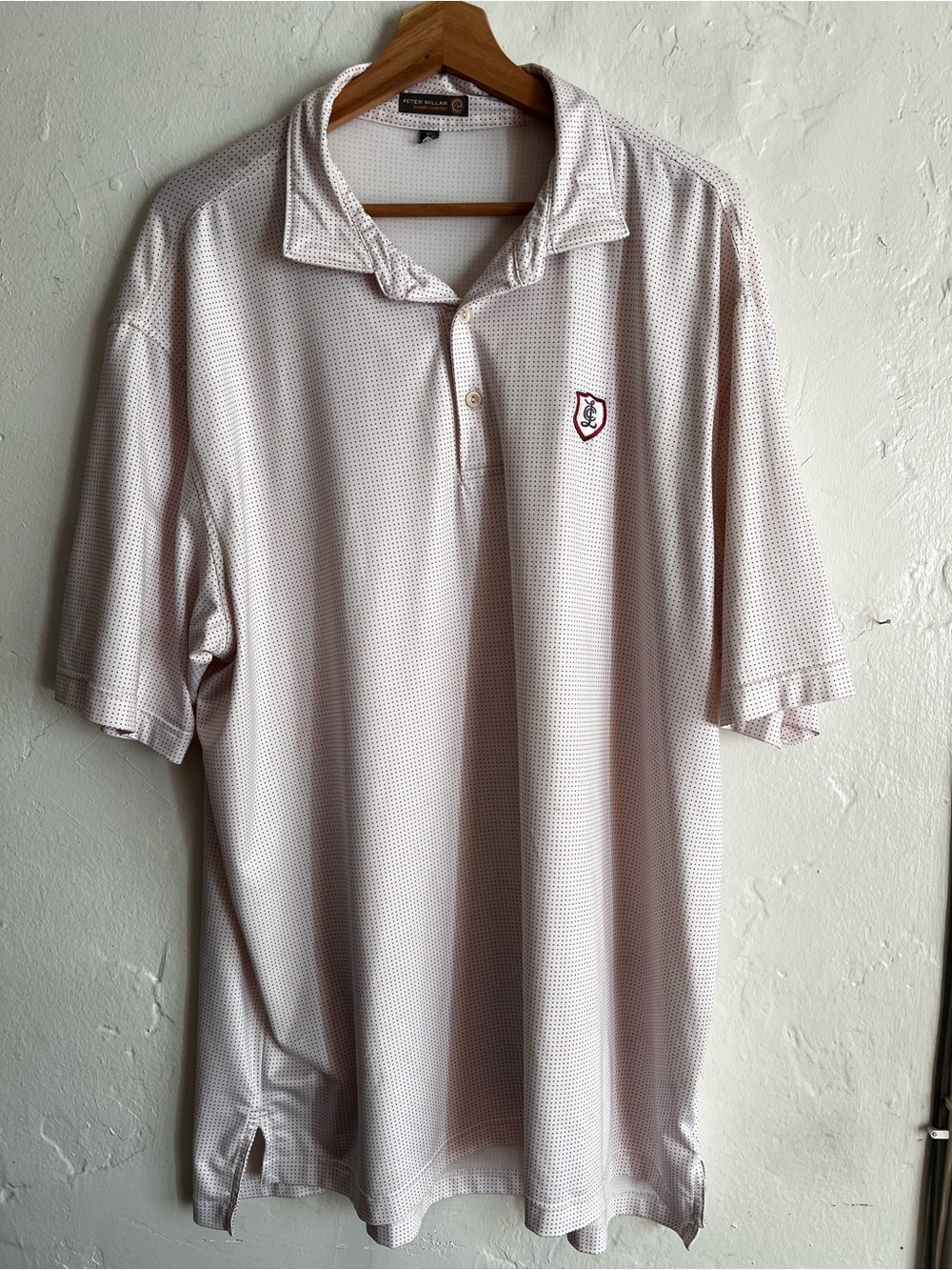 Peter Millar White with with Subtle Microprint